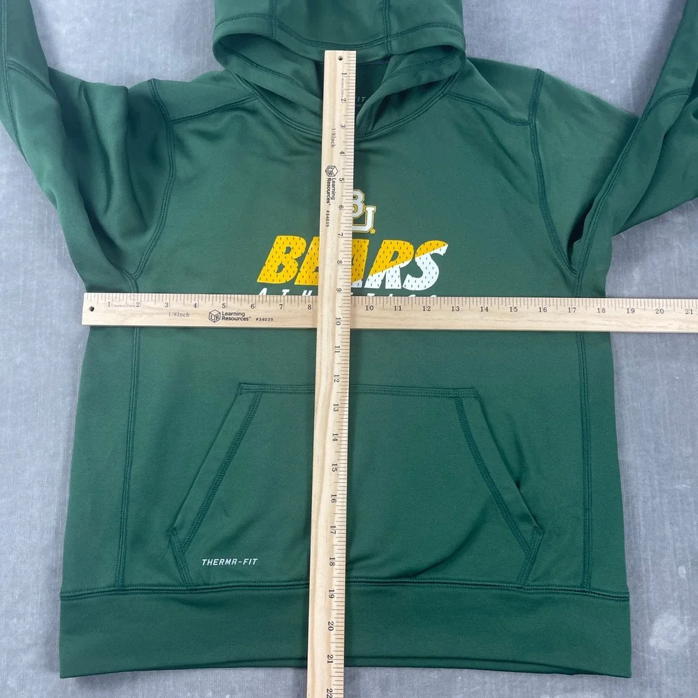 Baylor Bears Nike Youth Large Green Athletics Therma-FIT Hoodie